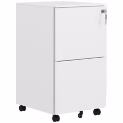 Vinsetto Steel File Cabinet with Hanging Bar for Letter A4 Legal Size White - Additional view 8