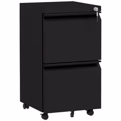Vinsetto Steel File Cabinet with Lock Hanging Bar for Letter A4 Legal, Black - Additional view 8