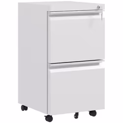 Vinsetto Steel File Cabinet with Lock Hanging Bar for Letter A4 Legal, White - Additional view 8