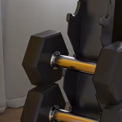 SPORTNOW Five-Tier Weight Tree, Steel Dumbbell Rack for Home Gym Exercise - Additional view 5