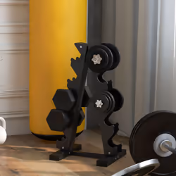 SPORTNOW Five-Tier Weight Tree, Steel Dumbbell Rack for Home Gym Exercise - Additional view 7