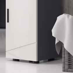 kleankin Bathroom Storage Cabinet, Slim Bathroom Cabinet with Soft Close Door - Additional view 7