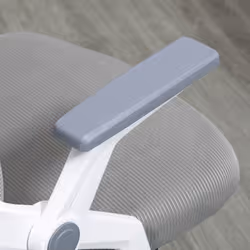 Vinsetto Mesh Office Chair for Home with Lumbar Support, Flip-up Arm, Wheels - Additional view 4