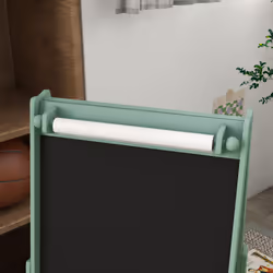 AIYAPLAY Kids Easel with Paper Roll, Blackboard, Whiteboard, Storage, Green - Additional view 6