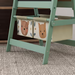 AIYAPLAY Kids Easel with Paper Roll, Blackboard, Whiteboard, Storage, Green - Additional view 7