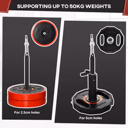 SPORTNOW Cable Pulley System, Lat Pull Down System with DIY Loading Weight Pin