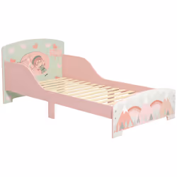 ZONEKIZ Toddler Bed Frame, Kids Bedroom Furniture for Ages 3-6 Years, Pink