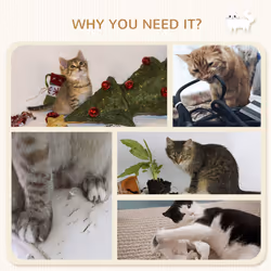 PawHut Cat Wall Furniture with Hammock, Perches, Ladder, Scratching Post, Grey - Additional view 4