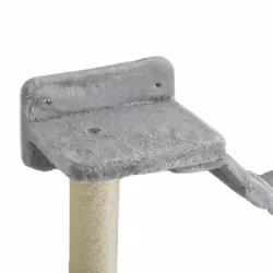 PawHut Cat Wall Furniture with Hammock, Perches, Ladder, Scratching Post, Grey - Additional view 7