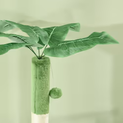 PawHut 142cm Cat Tree Tower w/ Scratching Post, Hammock, Ball, Platforms, Green - Additional view 5