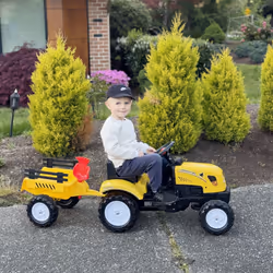 HOMCOM Pedal Go Kart Ride on Tractor with Shovel & Rake Four Wheels Child Toy - Additional view 8