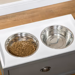 PawHut Stainless Steel Raised Dog Bowl w/ 21L Storage Drawer, for Large Dogs - Additional view 7