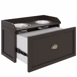 PawHut Stainless Steel Raised Dog Bowl w/ 21L Storage Drawer, for Large Dogs - Additional view 6