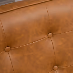HOMCOM Accent Chair PU Leather Armchair with Armrests for Living Room Brown - Additional view 5