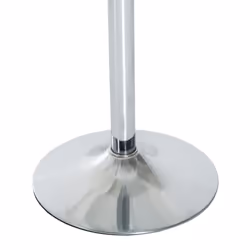 HOMCOM Round Dining Table Bistro Pub Counter w/ Tempered Glass Top for Kitchen - Additional view 5