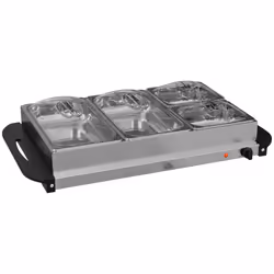 HOMCOM 4 Tray Electric Food Warmer Buffet Server with Adjustable Temp 300W - Additional view 7