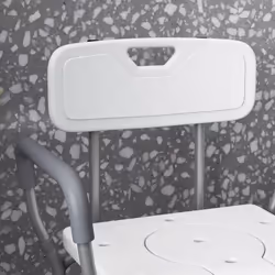 HOMCOM 3-in-1 Shower Chair Adjustable Bedside Commode Raised Toilet Seat White - Additional view 8