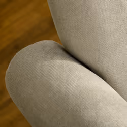 HOMCOM Armchair, Upholstered Modern Accent Chair with Wood Legs, Beige - Additional view 8