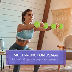 HOMCOM 6kg Dumbbell Fitness Weights Set for Men and Women, Home Gym Workout