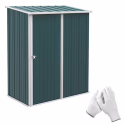 Outsunny Outdoor Storage Shed w/ Lockable Door for Garden, Green - Additional view 7