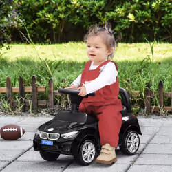 HOMCOM Ride on Car Baby Toddler Walker Foot to Floor Sliding Car Slider Black