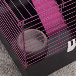 PawHut Small Animal Cage, Rabbit Guinea Pig Hutch, Pet Playhouse - Additional view 6