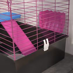 PawHut Small Animal Cage, Rabbit Guinea Pig Hutch, Pet Playhouse - Additional view 7