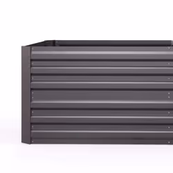 Outsunny Galvanised Steel Outdoor Raised Bed w/ Reinforced Rods, Dark Grey - Additional view 5