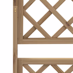 Outsunny Wooden Trellis Planter, Raised Garden Bed for Climbing Plants, Natural - Additional view 6