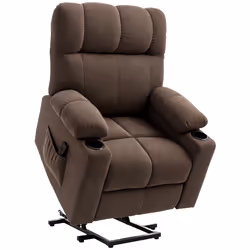 HOMCOM Heavy Duty Riser and Recliner Chair Lift Chair for the Elderly, Brown - Additional view 8