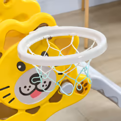 AIYAPLAY 2 in 1 Kids Slide for Indoor Use with Basketball Hoop for 18-36 Months - Additional view 7