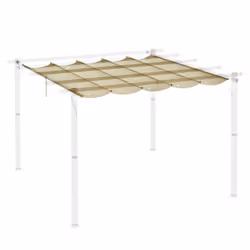 Outsunny Pergola Shade Cover Replacement Canopy for 3 x 3(m) Pergola, Beige - Additional view 6