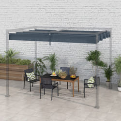 Outsunny Pergola Sun Shade Cover Roof Replacement for 2.85x2m Pergola, Grey