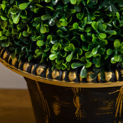 HOMCOM Set of 2 Potted Artificial Plants, Topiary Spiral Boxwood Trees, 90cm - Additional view 7