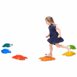 ZONEKIZ Kids Stepping Stones, 6PCs River Stones for Indoors, Outdoors