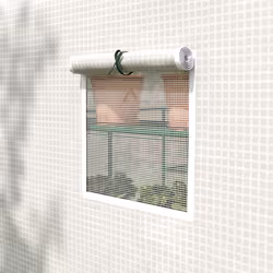 Outsunny Walk-in Outdoor Green House with Door and Mesh Windows, White - Additional view 6
