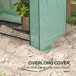 Outsunny Mini Green House with 4 Tier Shelves, 170H x 120W x 50Dcm, Green - Additional view 5