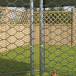 PawHut Walk-in Chicken Run w/ Cover, for 10-15 Chickens, Hens, Rabbits, Ducks - Additional view 7