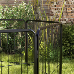 Pawhut Pet Pen Guinea Dog Pig Puppy Playpen Play House Steel Hutch Metal Black - Additional view 7