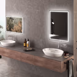 HOMCOM Illuminated Bathroom Mirror with LED Lights 3 Colours Defogging Film - Additional view 7