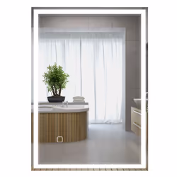 HOMCOM Illuminated Bathroom Mirror with LED Lights 3 Colours Defogging Film - Additional view 8