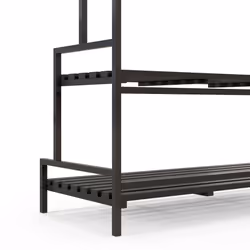 Outsunny 3 Tiered Plant Rack Stand with Hanging Hooks for Indoor Outdoor Use - Additional view 5