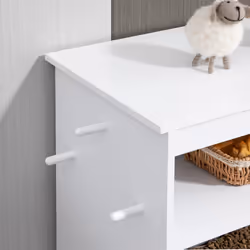 PawHut Pet Feeder Station, Dog Cat Food Storage Feeding Station, Food Cabinet - Additional view 6