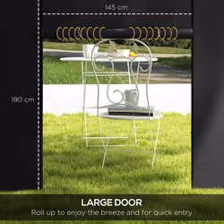 Outsunny 3x3(m) or 3x6m Pop Up Gazebo Side Panels Replacement, 2 Pack, Black