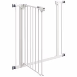 PawHut Adjustable Safety Gate w/ Four Adjustable Screws, White - Additional view 5