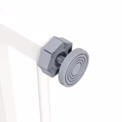 PawHut Adjustable Safety Gate w/ Four Adjustable Screws, White - Additional view 6