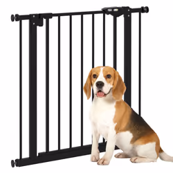 PawHut Adjustable Safety Gate w/ Four Adjustable Screws, Black - Additional view 8