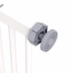 PawHut Adjustable Safety Gate w/ 1 Extensions and Four Adjustable Screws, White - Additional view 6