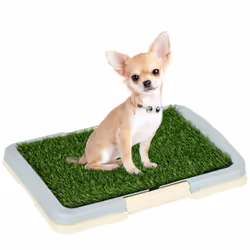 PawHut Dog Toilet Indoor w/ Artificial Grass, Grid Panel, Tray, 46.5 x 34cm - Additional view 7