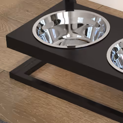 PawHut Raised Dog Bowl w/ Adjustable Height Stand, for Small Medium Large Dogs - Additional view 6